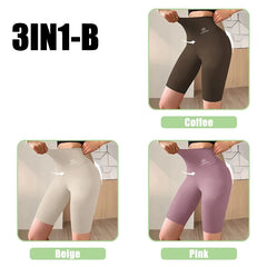 Women’s High Waist Sports Shorts – M to XL