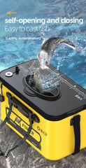 YUZHIYUAN Foldable Fishing Bucket – Portable Large-Capacity EVA Live Fish Container