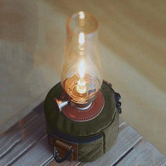 Camping Gas Can Protective Cover – Cotton Linen Anti-Fall Fuel Cylinder Storage Sleeve