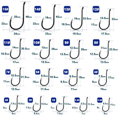 9KM High Carbon Carp Circle Hooks