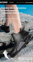 Unisex Short Tube Waterproof Rain Boots – Non-Slip Slip-On Outdoor Rubber Shoes