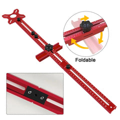 3-in-1 Router Groove & Circle Cutting Jig – Adjustable Aluminum Woodworking Bracket