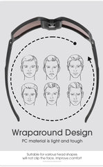 SCVCN Cycling Glasses Bike Mountain Bicycle Hiking Camping Golf UV400 Sunglasses Sport Protection Glasses for Men Women Baseball