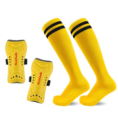 Loogdeel 2-Pair Kids’ Soccer Shin Guards with Socks – Youth Protective Gear