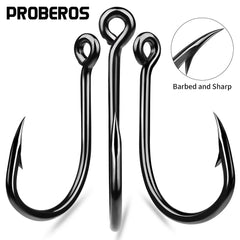 10Pcs High Carbon Steel Barbed Fishhooks