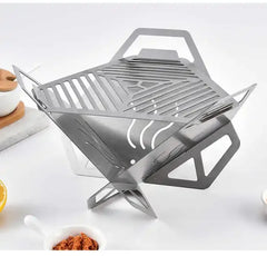 304 Stainless Steel Portable BBQ Grill – Foldable Camping Kit