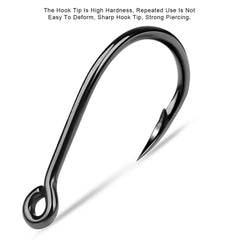 10Pcs High Carbon Steel Barbed Fishhooks