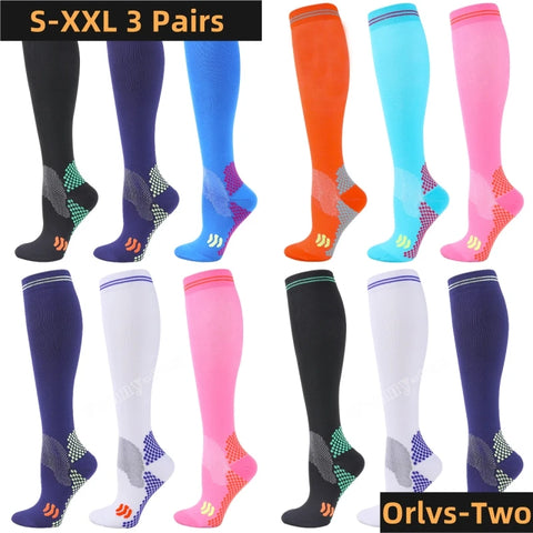 1/3 Pairs Compression Socks – 20-30 mmHg Sports & Recovery