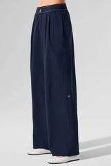 Women’s Elastic Waist Joggers – Wide Leg Casual Fitness Yoga Pants