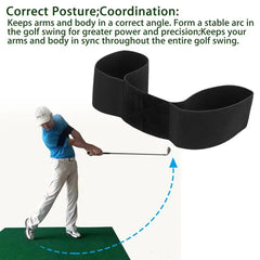 Elastic Golf Swing Trainer Arm Band – Posture Corrector for Beginners