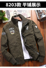 Men’s Outdoor Vintage Cargo Jacket – Embroidered Cotton Windbreaker 2024