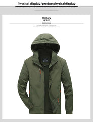 Men’s Gorpcore Tactical Jacket – Waterproof Military Windbreaker