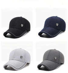 Men’s Summer Breathable Baseball Cap – Black Outdoor Sun Hat 56–60cm
