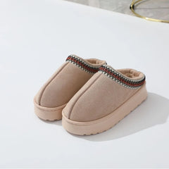 2025 Platform Fluffy Slippers – Unisex Winter Plush