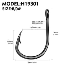 10Pcs High Carbon Steel Barbed Fishhooks