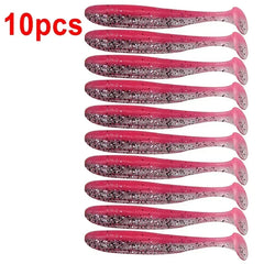 10-Pcs T-Tail Soft Fishing Baits