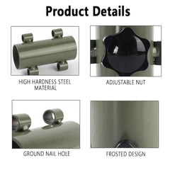 Portable Tent Rod Holder Set – Windproof Canopy Pole Fixing Kit for Camping & Fishing