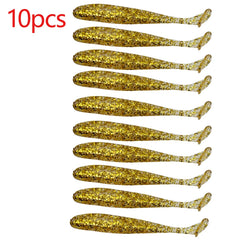 10-Pcs T-Tail Soft Fishing Baits