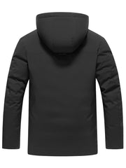 Men’s Thick Warm Cotton Jacket – Autumn Winter Business Casual Coat