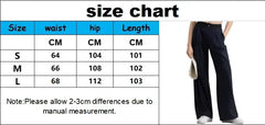 Women’s Elastic Waist Joggers – Wide Leg Casual Fitness Yoga Pants