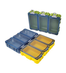 15pcs Portable Fishing Tackle Storage Boxes – Mini Lure & Hook Organizer Set