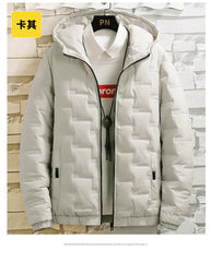 Men’s Thick Cotton Padded Jacket – Slim Fit Winter Streetwear Coat