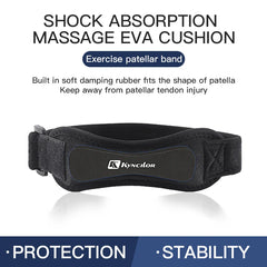 Adjustable Patellar Tendon Knee Strap – Shock Absorbing Compression Brace