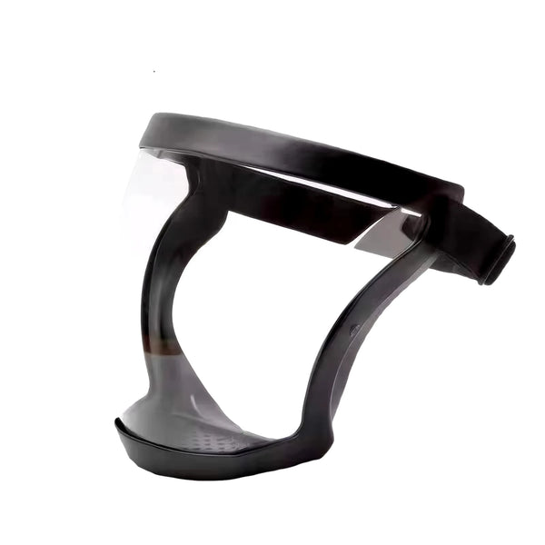 Full-Face Transparent Protective Mask – Reusable Adjustable Safety Shield