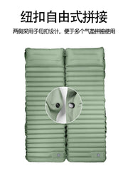 Ultralight Folding Camping Sleeping Pad with Pillow – Inflatable Air Mat for Outdoor Travel, Beach & Hiking