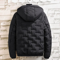 Men’s Thick Cotton Padded Jacket – Slim Fit Winter Streetwear Coat