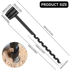 Bushcraft Carbon Steel Survival Hand Auger Drill