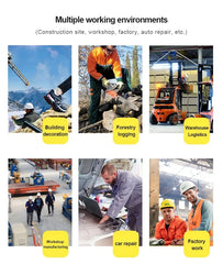 Men’s Rotating Button Safety Work Shoes – Durable Anti-Impact Protective Sneakers