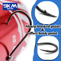 9KM High Carbon Carp Circle Hooks