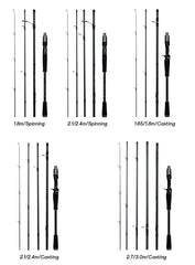 MAXIMUS BIUTIFU Carbon Lure Rod – 1.8m to 3.0m