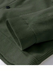 2025 Men’s Autumn Corduroy Lapel Jacket – Japanese Style Loose Trendy Coat