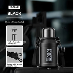 2L Thermos Bottle Insulated Water Bottle Vacuum Flasks Stainless Steel Thermal Bottle Cold coffee hot Tea Cup drinkware Gym mug