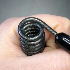 Elastic Coil Key Lanyard – Lockable Spring Tether Key Chain