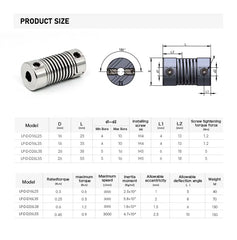 Spring Coupling D16L35 Flexible Motor Connector