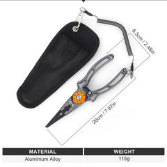 Shawto Aluminum Alloy Fishing Gripper – Professional Lip Grabber & Fish Control Pliers Tool