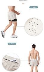 Men's Quick-Dry Double Layer Running Shorts