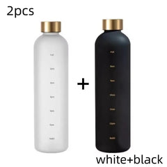 1L Motivational Sports Water Bottle – Portable & Reusable
