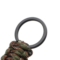 Outdoor Paracord Keychain Carabiner – Survival Kit with Bottle Opener & Rope Tools