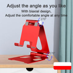 Aluminum Alloy Folding Phone Stand – Portable Desktop Holder for iPhone