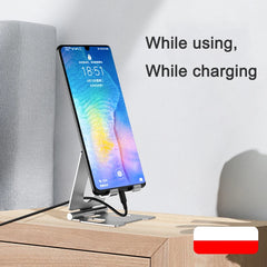 Aluminum Alloy Folding Phone Stand – Portable Desktop Holder for iPhone