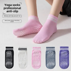 5 Pairs Women’s Non-Slip Grip Socks – Yoga & Pilates