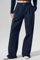 Women’s Elastic Waist Joggers – Wide Leg Casual Fitness Yoga Pants