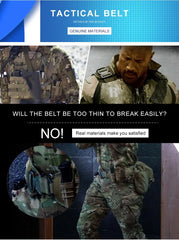 Unisex Tactical Nylon Belt with Quick Release Buckle