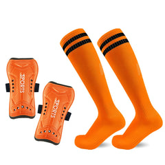Loogdeel 2-Pair Kids’ Soccer Shin Guards with Socks – Youth Protective Gear