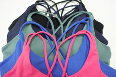 Women’s Sports Bra – Shockproof, Soft, Solid Color