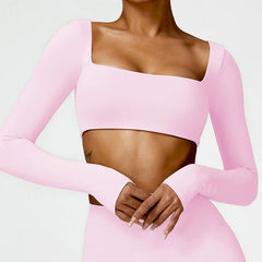 Women’s Quick-Dry Square Neck Gym Top